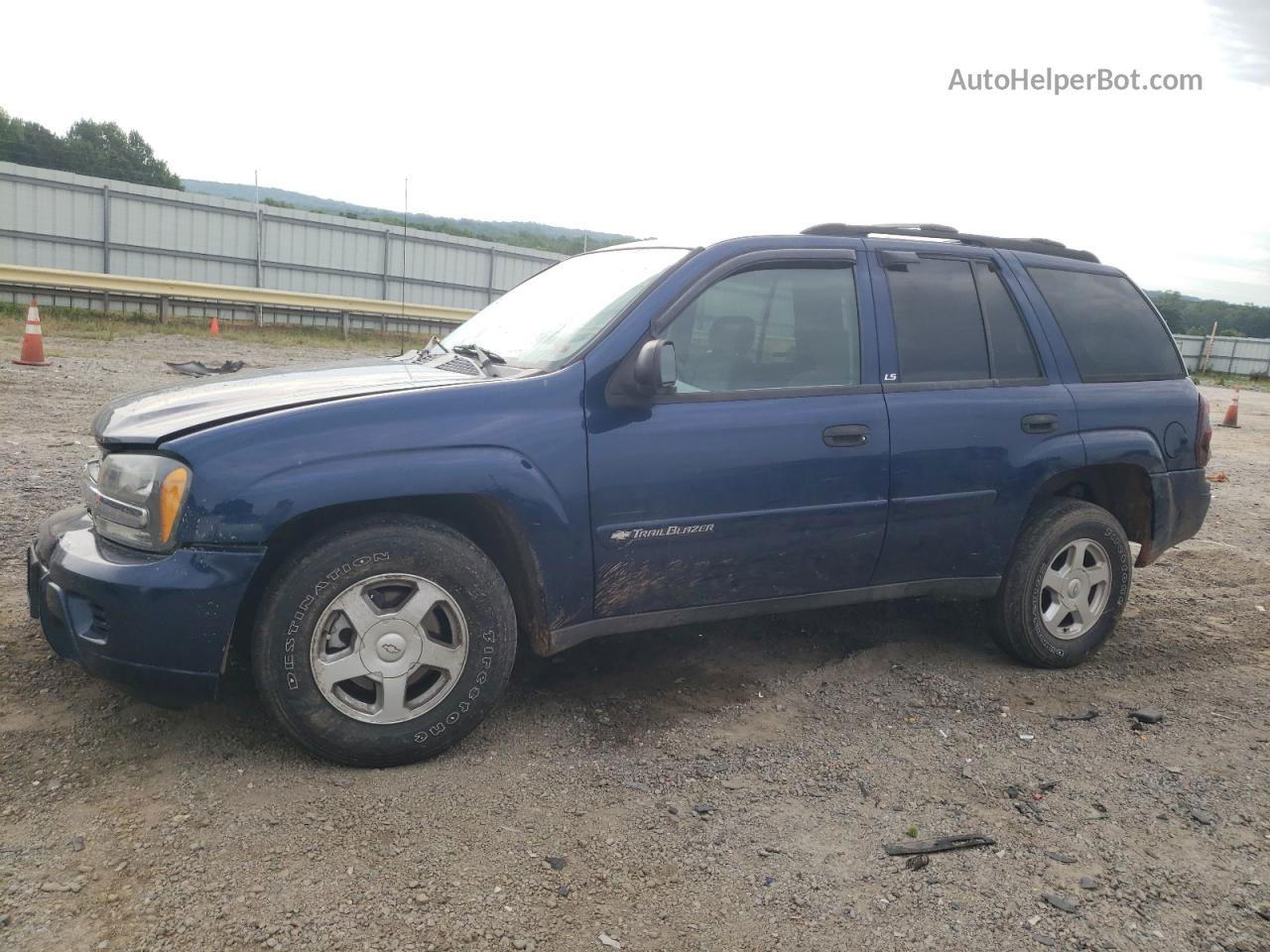 2002 Chevrolet Trailblazer  Синий vin: 1GNDT13S722260583