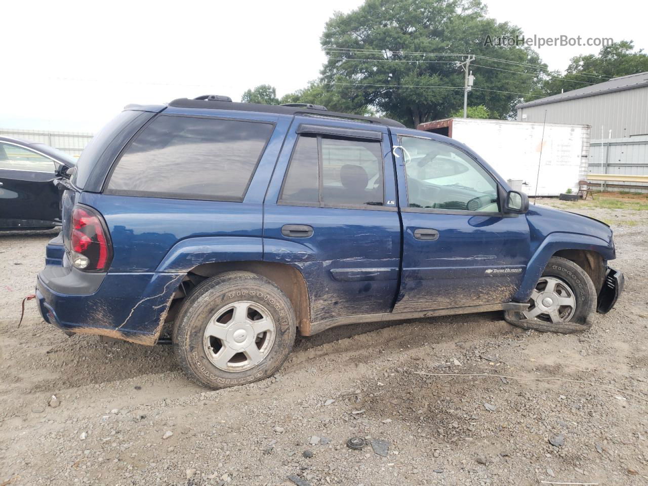 2002 Chevrolet Trailblazer  Blue vin: 1GNDT13S722260583