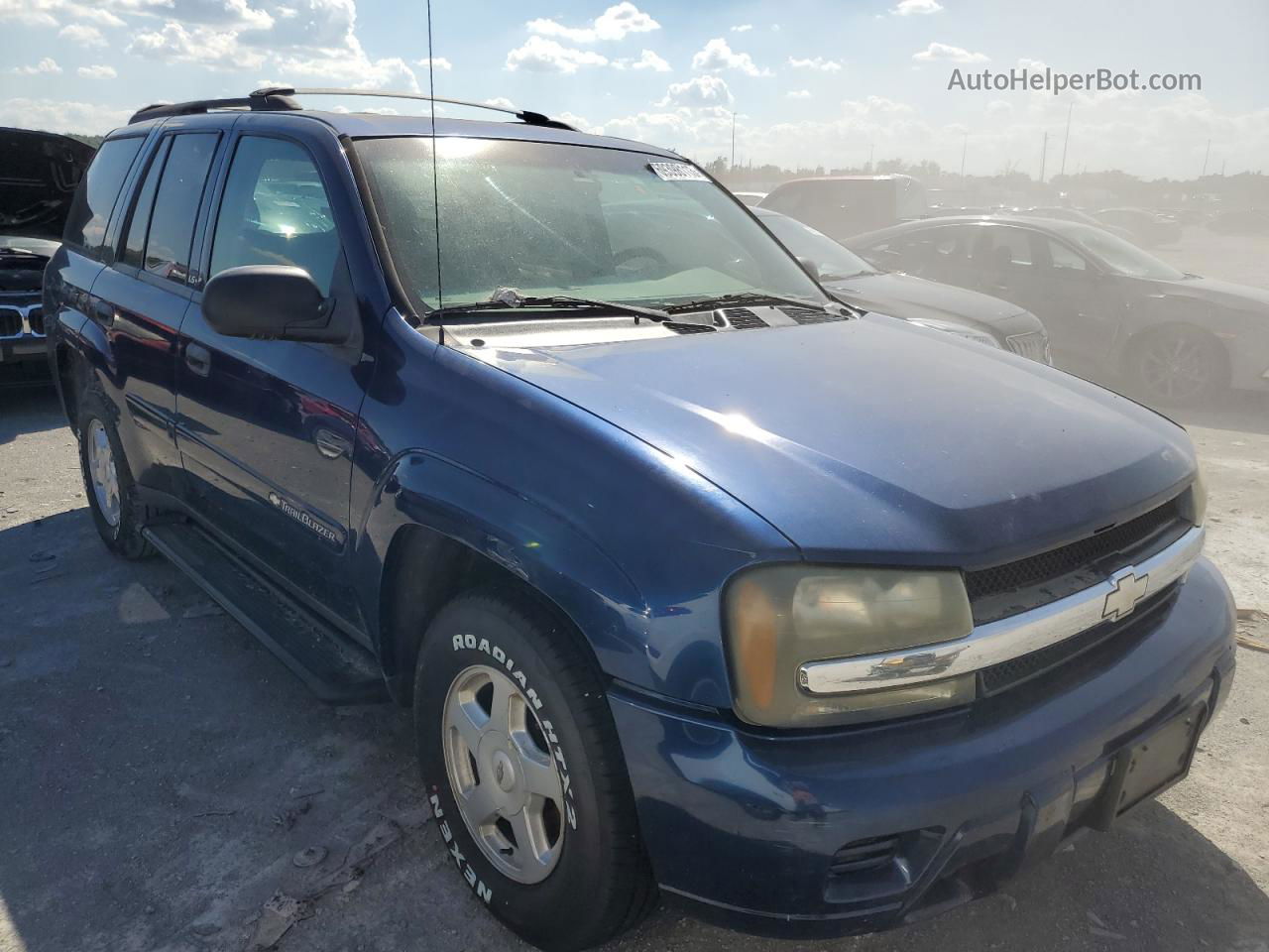 2002 Chevrolet Trailblazer  Blue vin: 1GNDT13S722277223