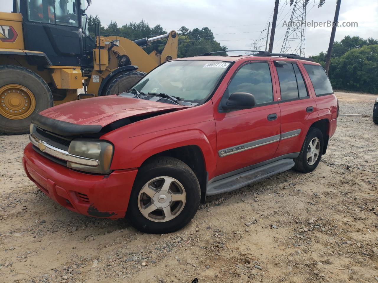 2002 Chevrolet Trailblazer  Red vin: 1GNDT13S722390380