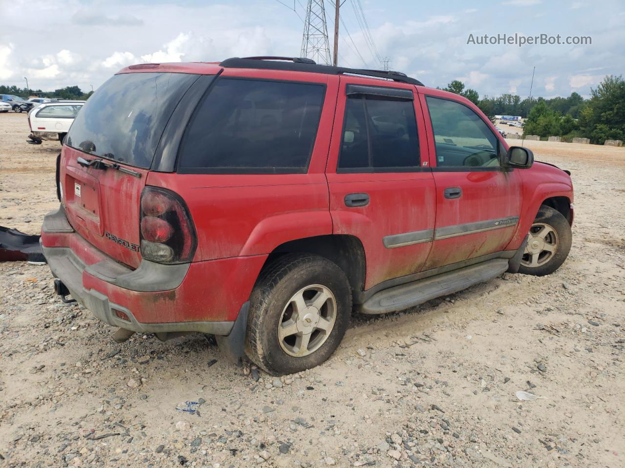 2002 Chevrolet Trailblazer  Red vin: 1GNDT13S722390380