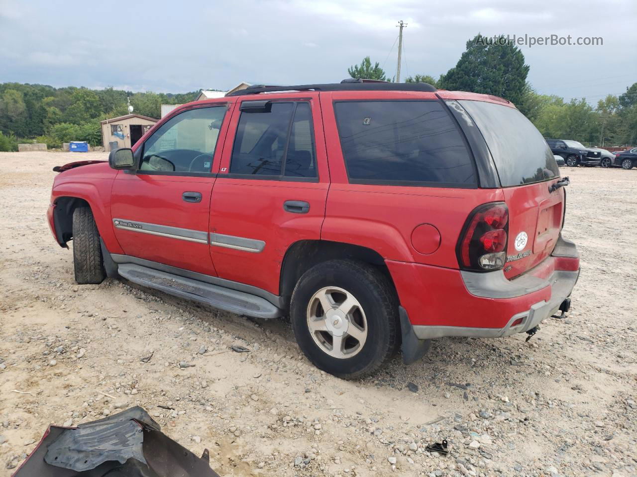 2002 Chevrolet Trailblazer  Red vin: 1GNDT13S722390380