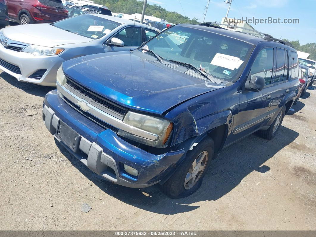 2002 Chevrolet Trailblazer Lt Blue vin: 1GNDT13S722494402