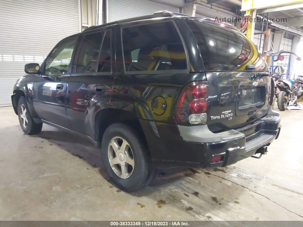 2006 Chevrolet Trailblazer Ls Black vin: 1GNDT13S762154740