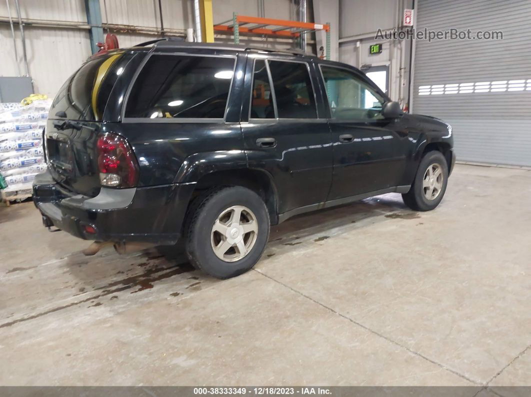 2006 Chevrolet Trailblazer Ls Black vin: 1GNDT13S762154740