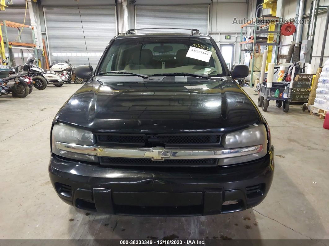 2006 Chevrolet Trailblazer Ls Black vin: 1GNDT13S762154740