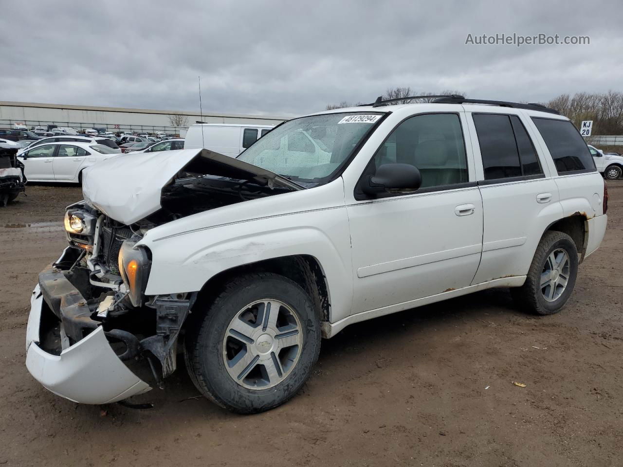 2006 Chevrolet Trailblazer Ls White vin: 1GNDT13S762161624