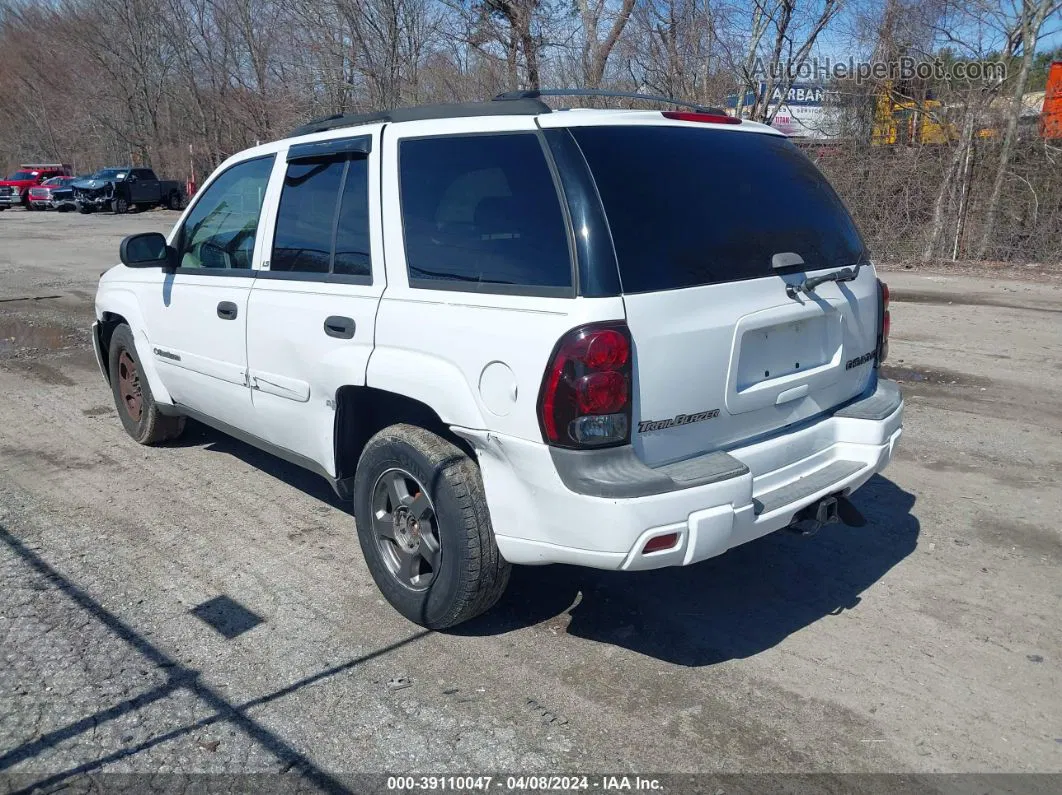 2002 Chevrolet Trailblazer Ls White vin: 1GNDT13S822184484