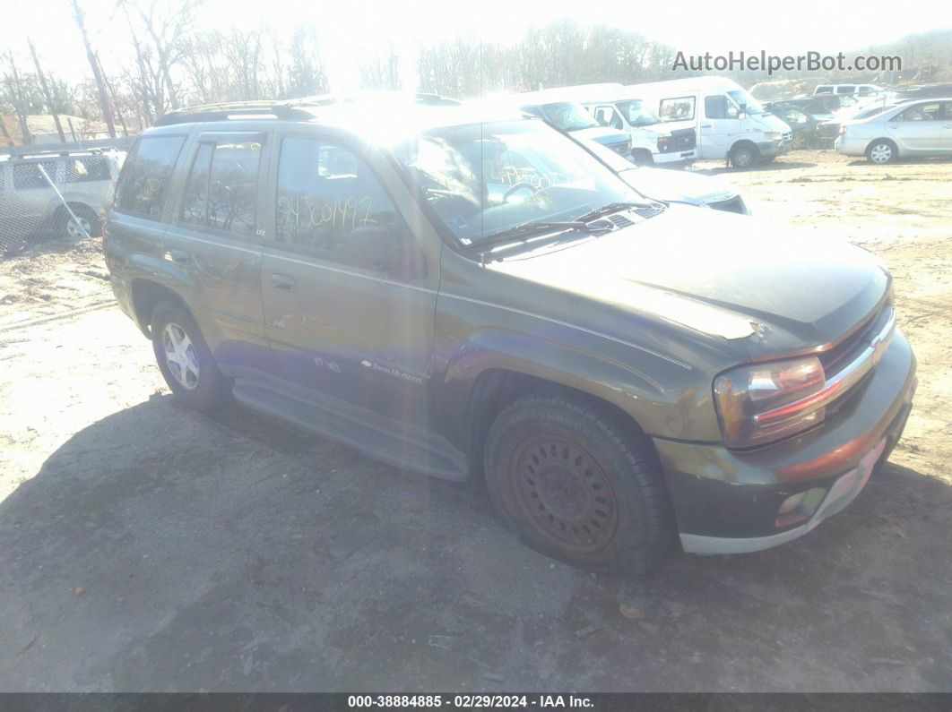 2002 Chevrolet Trailblazer Ltz Green vin: 1GNDT13S822200134