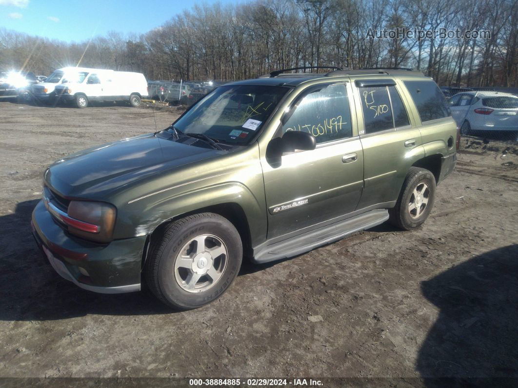 2002 Chevrolet Trailblazer Ltz Green vin: 1GNDT13S822200134