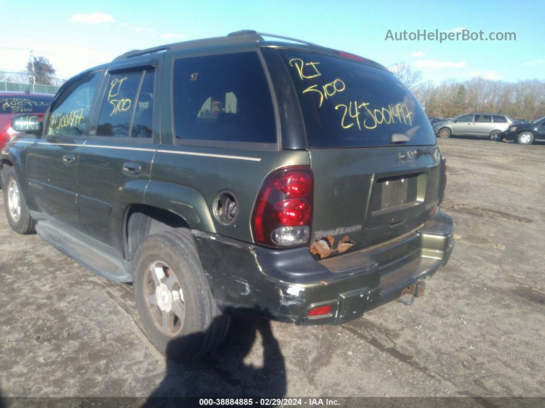 2002 Chevrolet Trailblazer Ltz Green vin: 1GNDT13S822200134