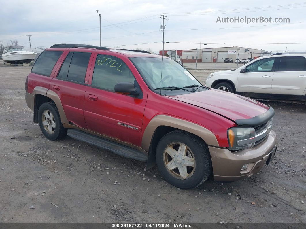 2002 Chevrolet Trailblazer Ltz Red vin: 1GNDT13S822316465