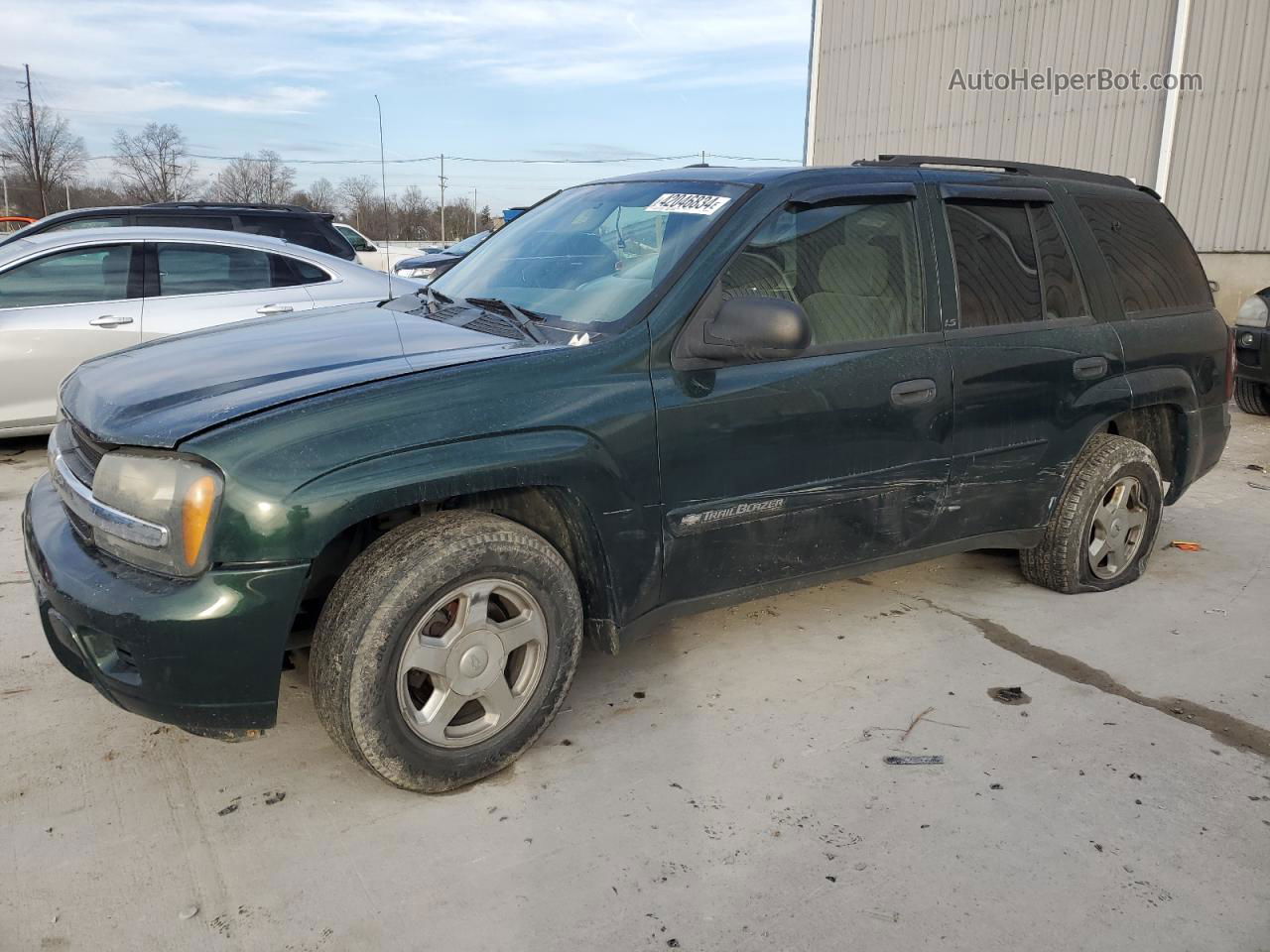 2002 Chevrolet Trailblazer  Зеленый vin: 1GNDT13S822463496