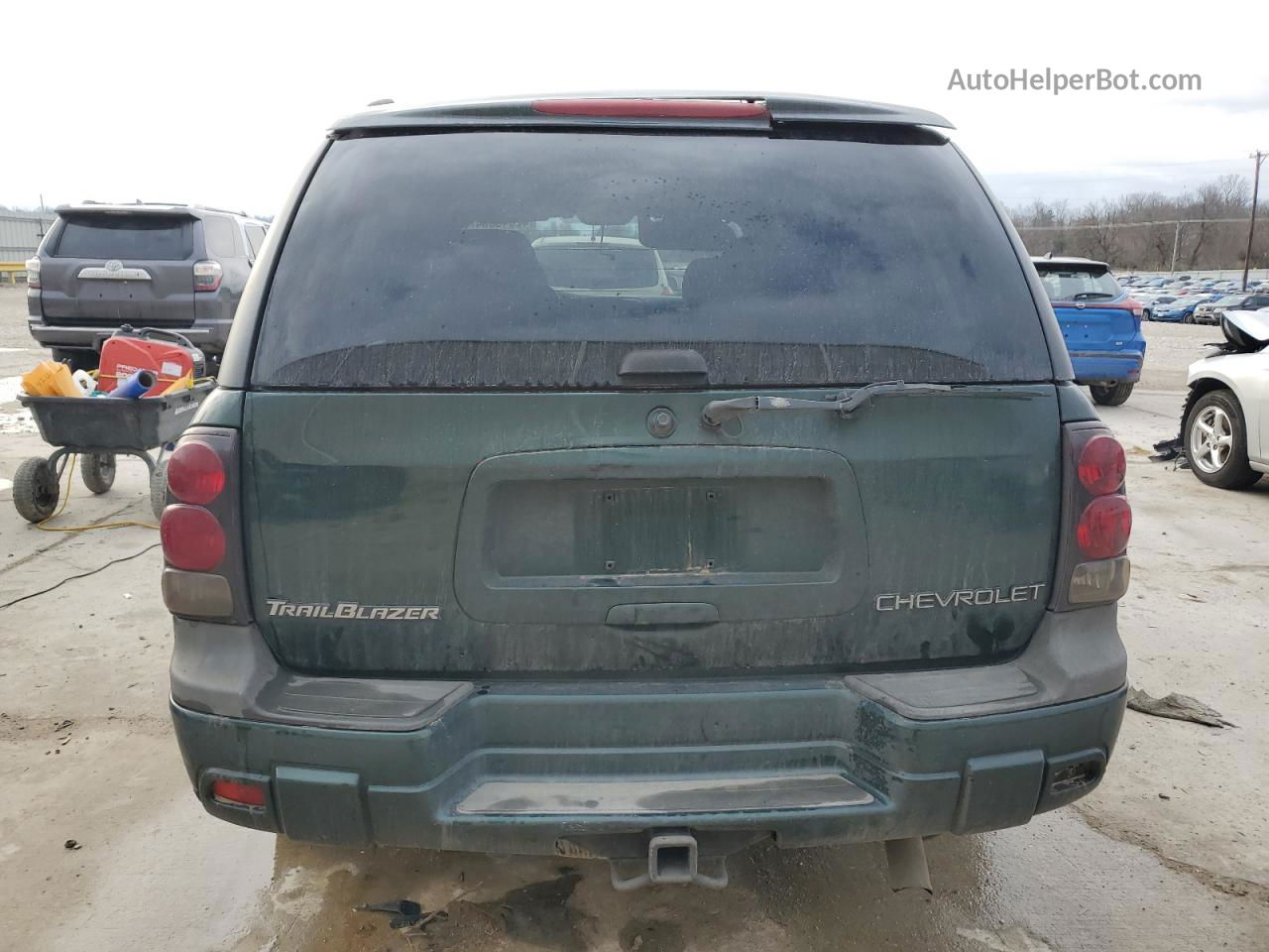 2002 Chevrolet Trailblazer  Green vin: 1GNDT13S822463496