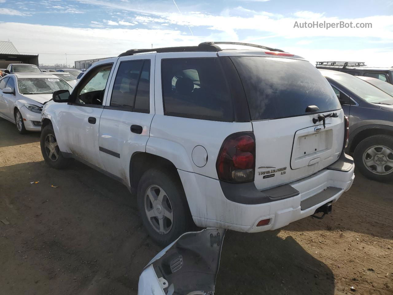 2006 Chevrolet Trailblazer Ls White vin: 1GNDT13S862122623