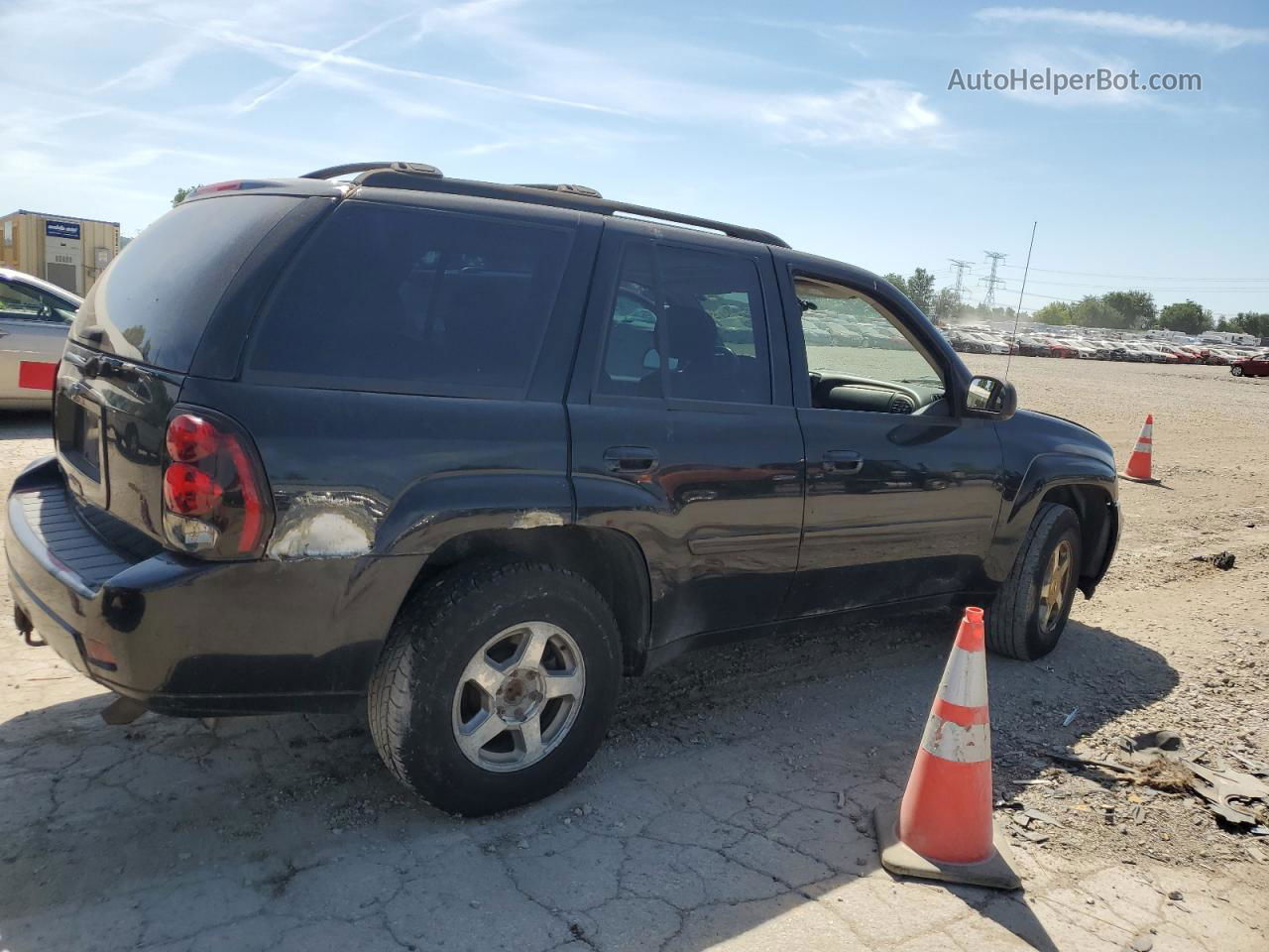 2006 Chevrolet Trailblazer Ls Black vin: 1GNDT13S862240137