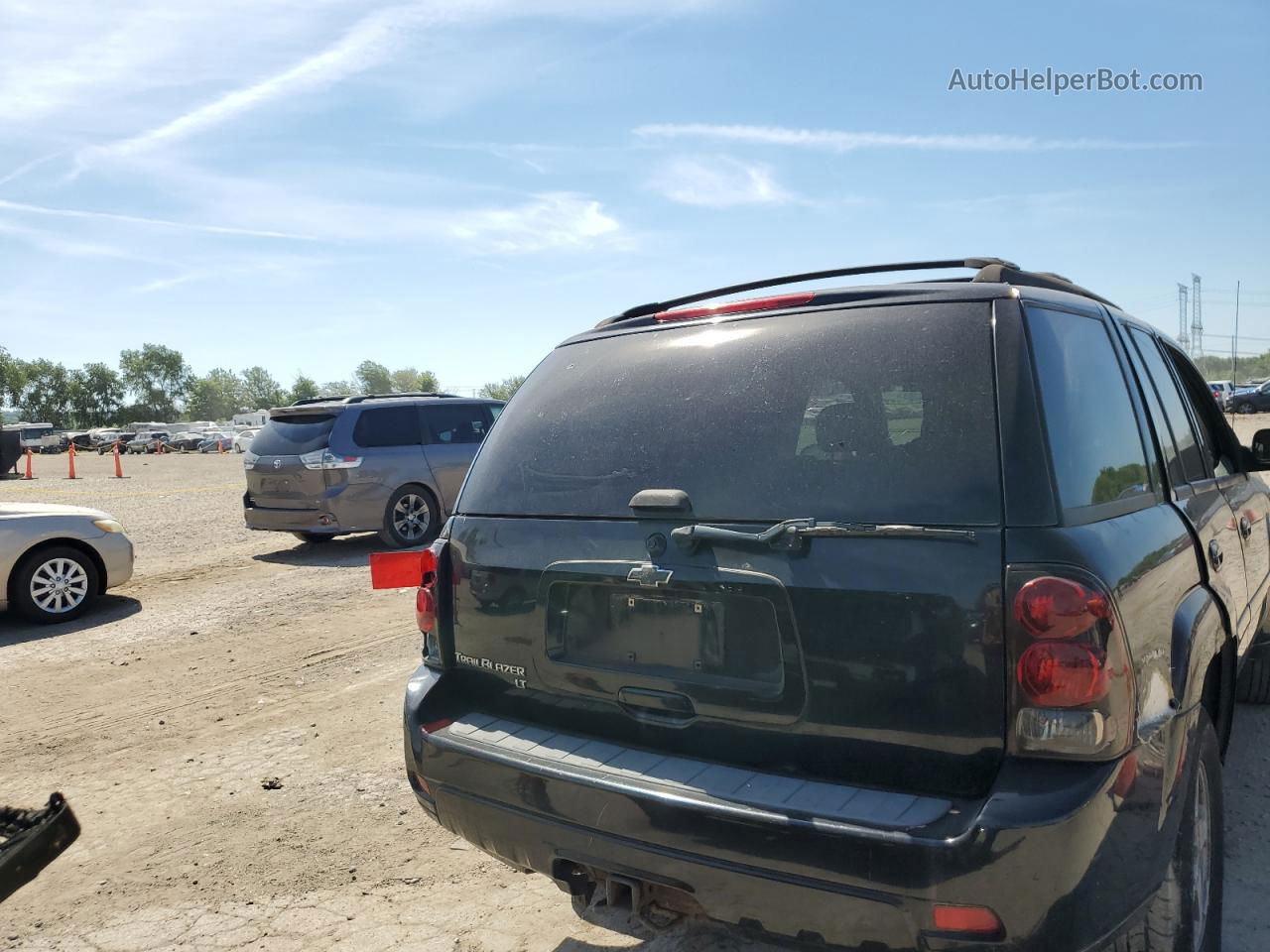 2006 Chevrolet Trailblazer Ls Black vin: 1GNDT13S862240137