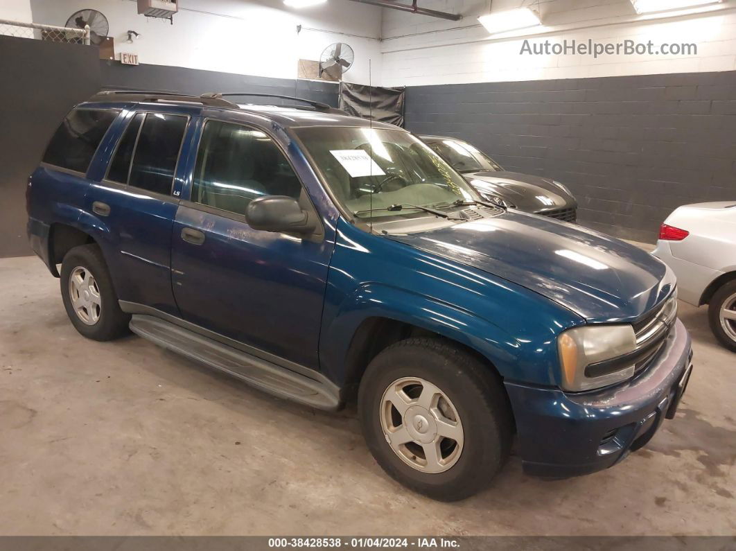 2002 Chevrolet Trailblazer Ls Blue vin: 1GNDT13S922230470