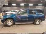 2002 Chevrolet Trailblazer Ls Blue vin: 1GNDT13S922230470