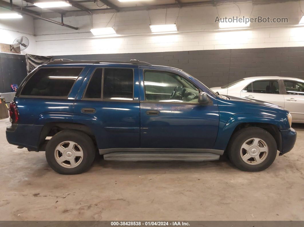 2002 Chevrolet Trailblazer Ls Blue vin: 1GNDT13S922230470