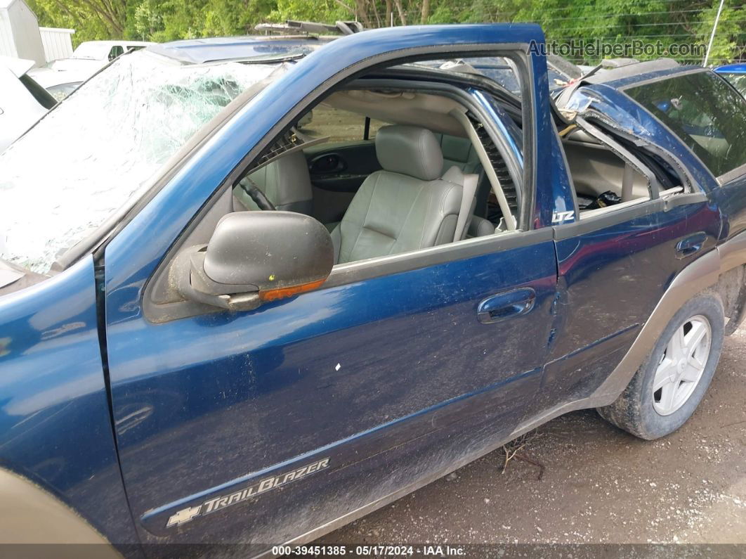 2002 Chevrolet Trailblazer Ltz Blue vin: 1GNDT13S922291723