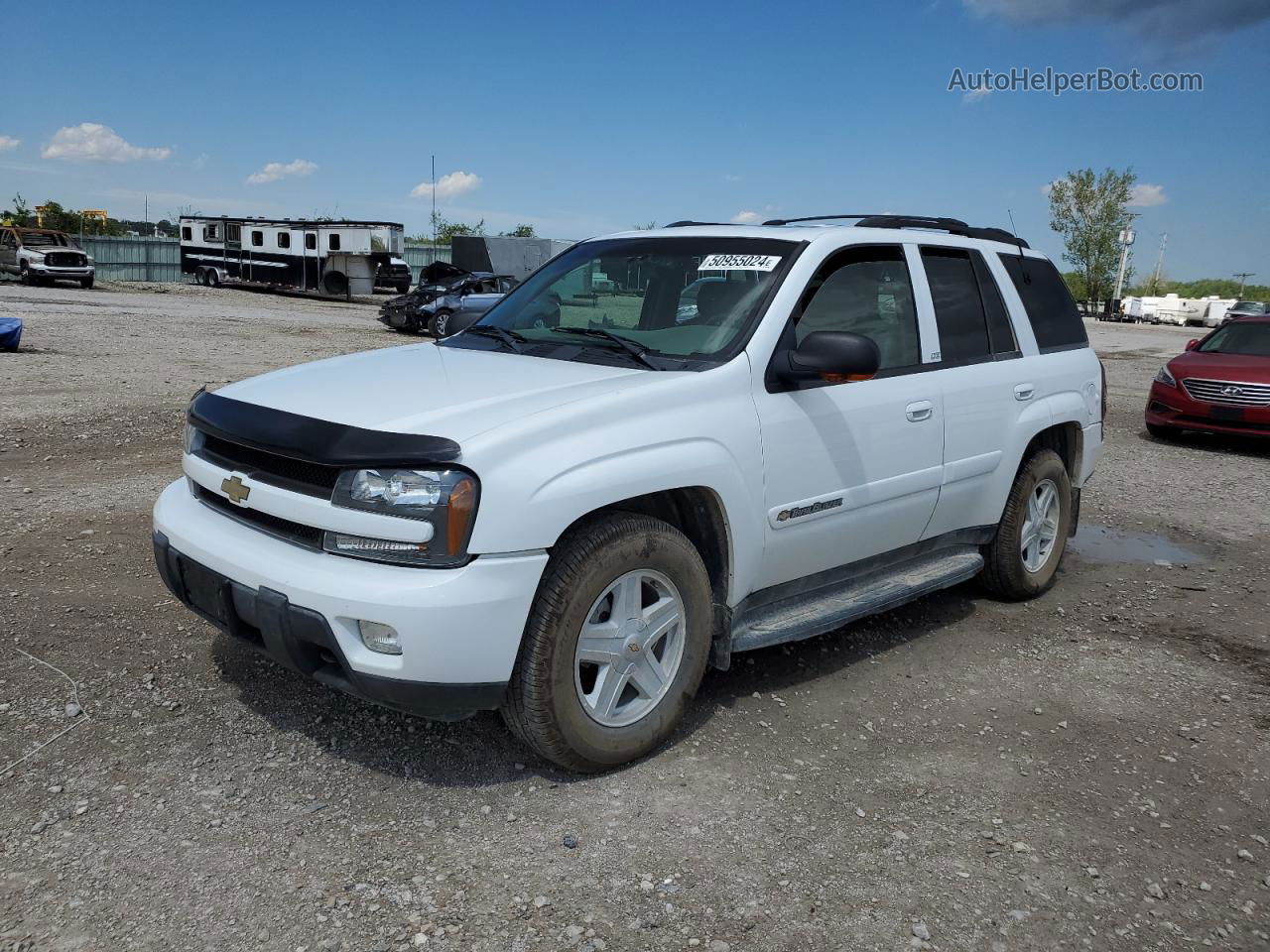 2002 Chevrolet Trailblazer  White vin: 1GNDT13S922391160