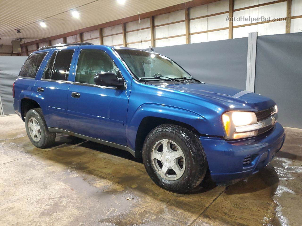 2006 Chevrolet Trailblazer Ls Blue vin: 1GNDT13S962148227