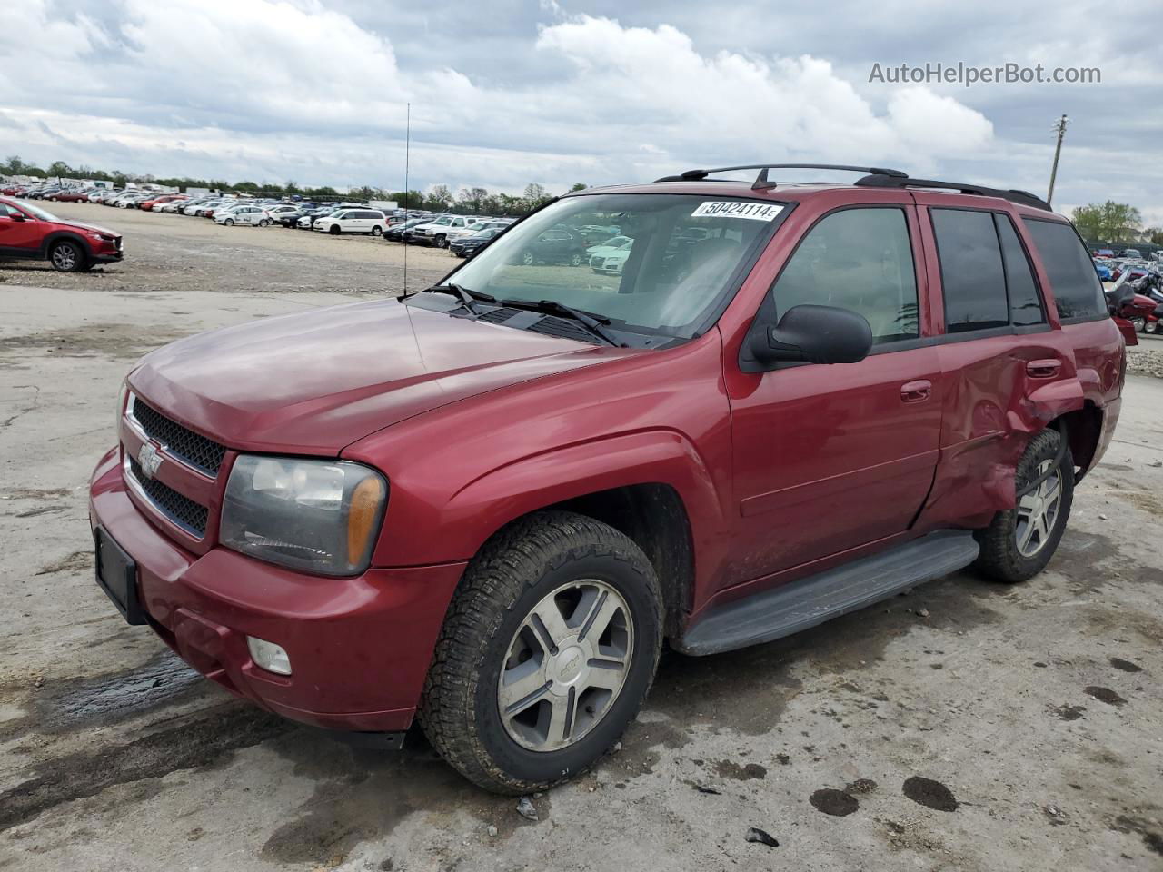 2006 Chevrolet Trailblazer Ls Maroon vin: 1GNDT13S962304041