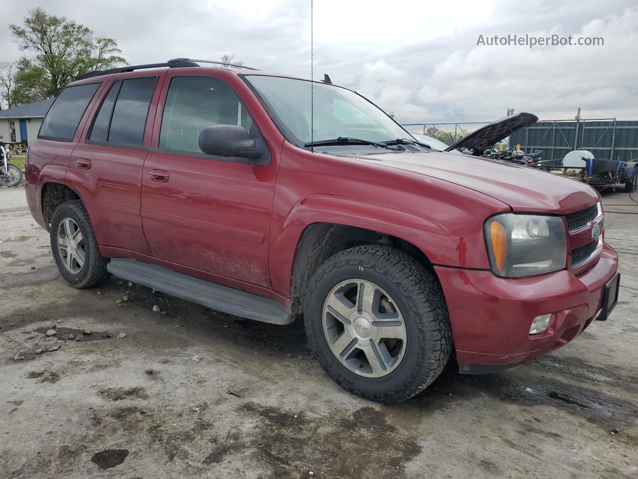 2006 Chevrolet Trailblazer Ls Maroon vin: 1GNDT13S962304041