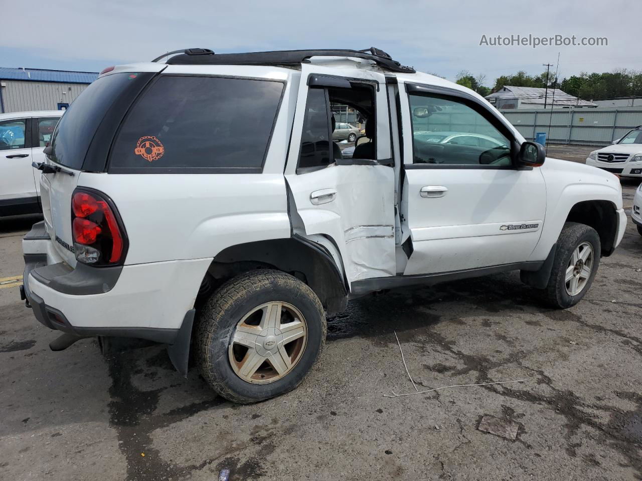 2002 Chevrolet Trailblazer  White vin: 1GNDT13SX22184888