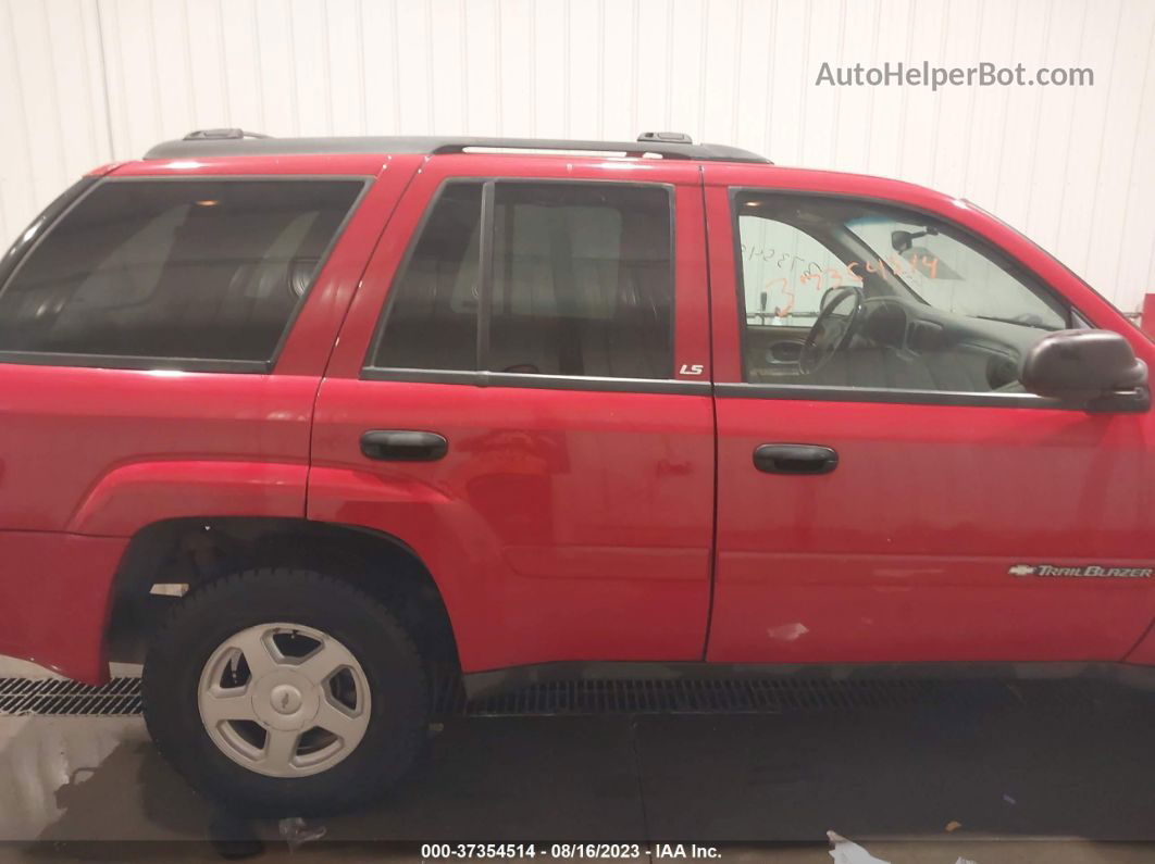 2002 Chevrolet Trailblazer Ls Red vin: 1GNDT13SX22278902