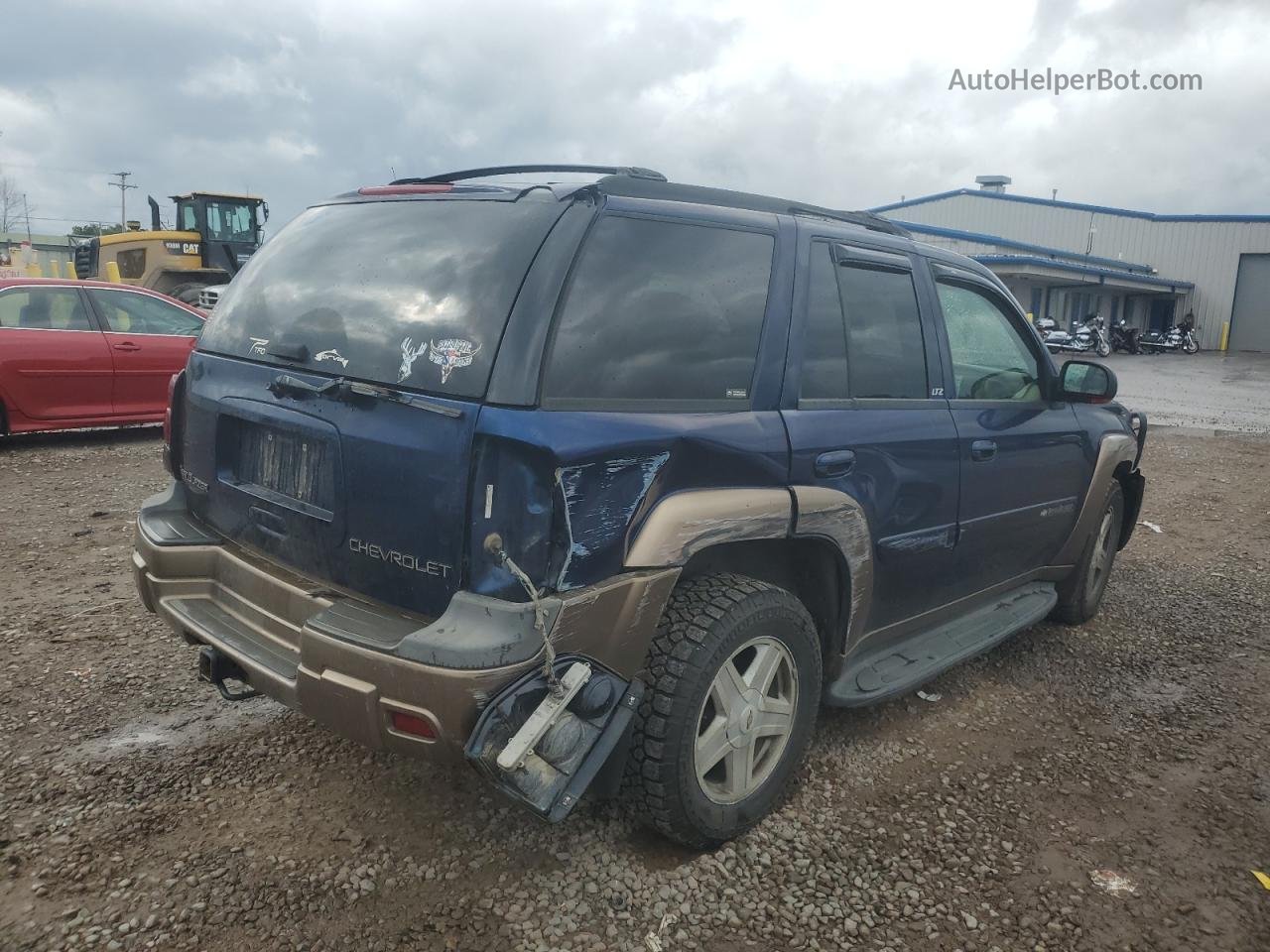 2002 Chevrolet Trailblazer  Синий vin: 1GNDT13SX22388381