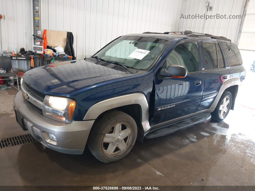 2002 Chevrolet Trailblazer Ltz Blue vin: 1GNDT13SX22392978