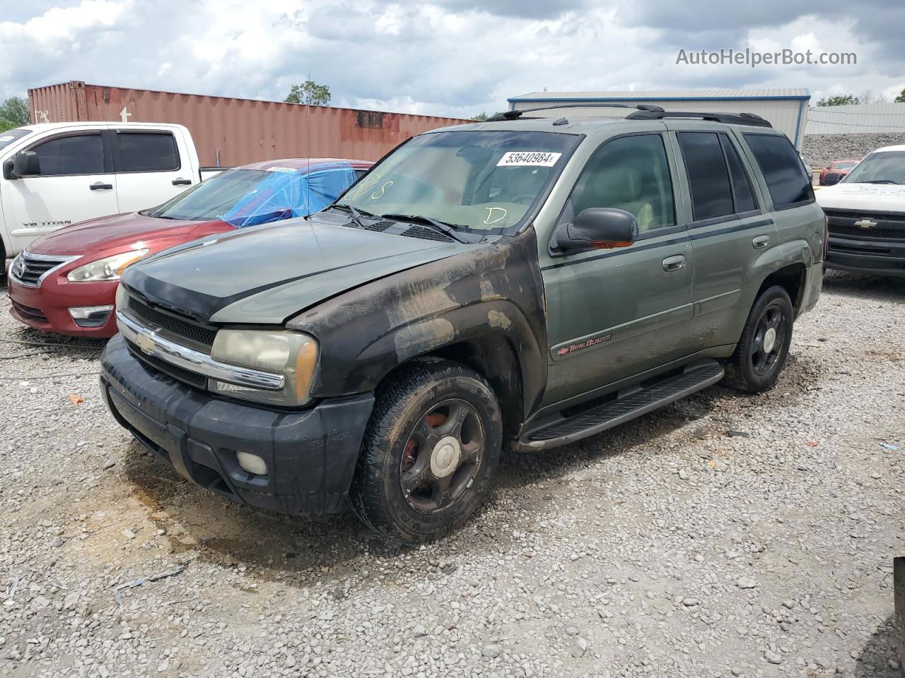 2002 Chevrolet Trailblazer  Green vin: 1GNDT13SX22439538