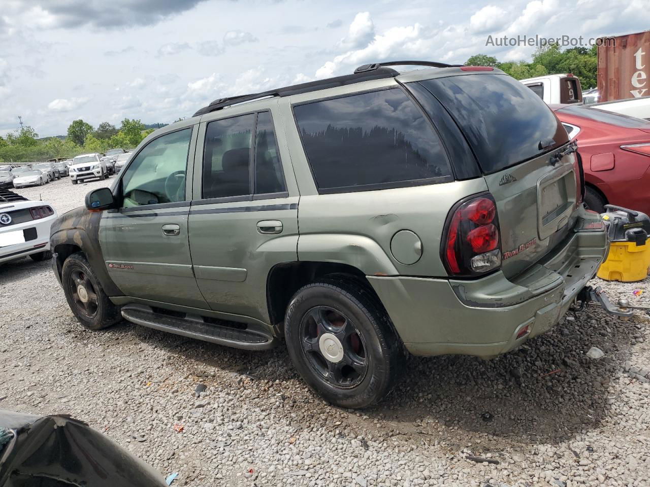 2002 Chevrolet Trailblazer  Green vin: 1GNDT13SX22439538