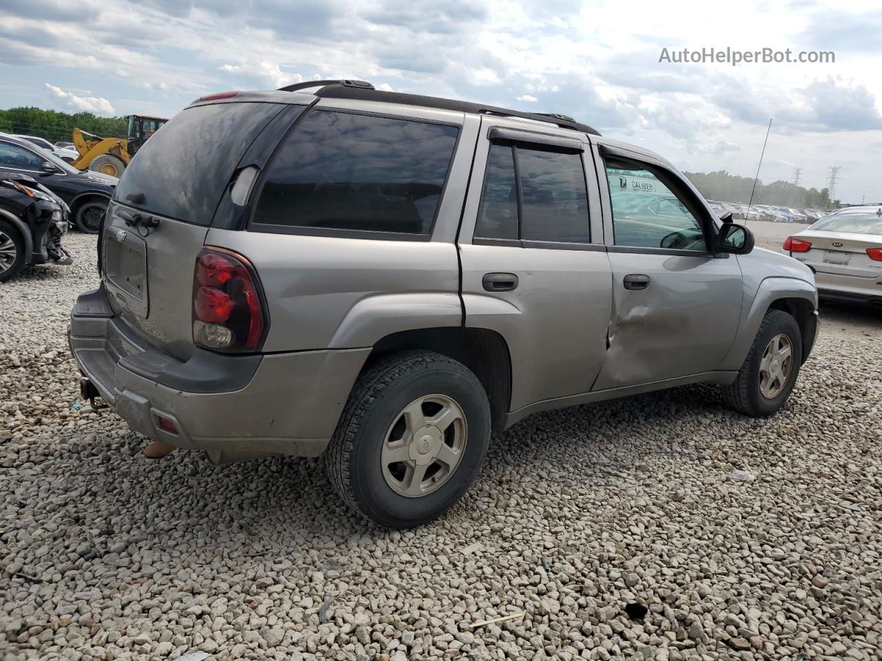 2006 Chevrolet Trailblazer Ls Gray vin: 1GNDT13SX62118069