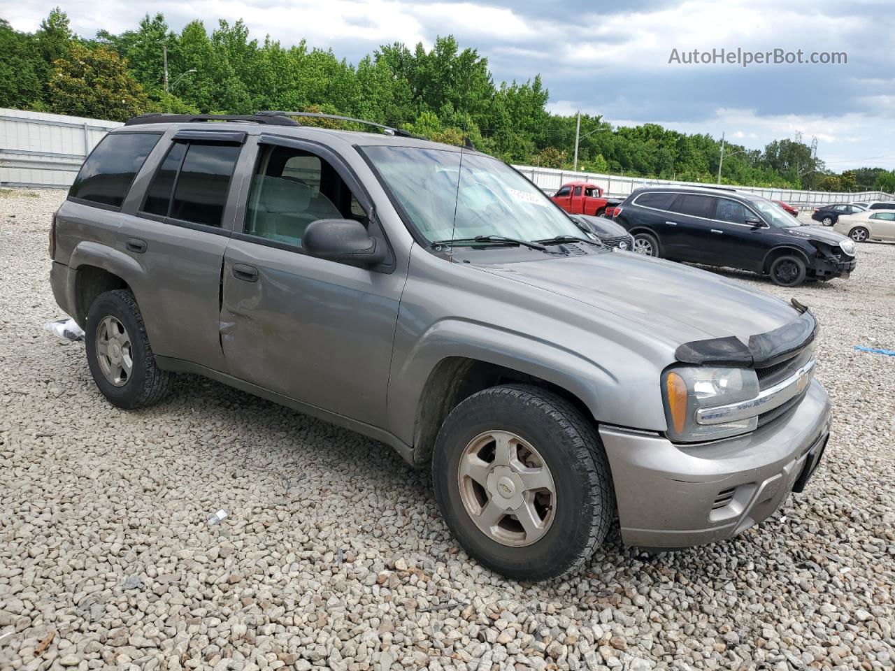 2006 Chevrolet Trailblazer Ls Gray vin: 1GNDT13SX62118069