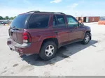 2006 Chevrolet Trailblazer Ls Maroon vin: 1GNDT13SX62159141