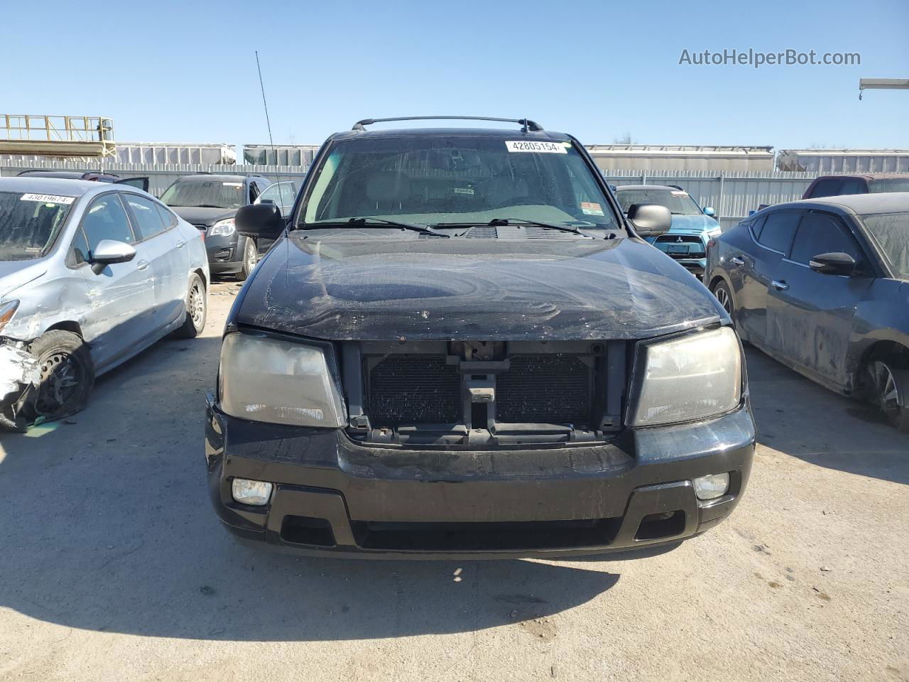 2006 Chevrolet Trailblazer Ls Black vin: 1GNDT13SX62161925