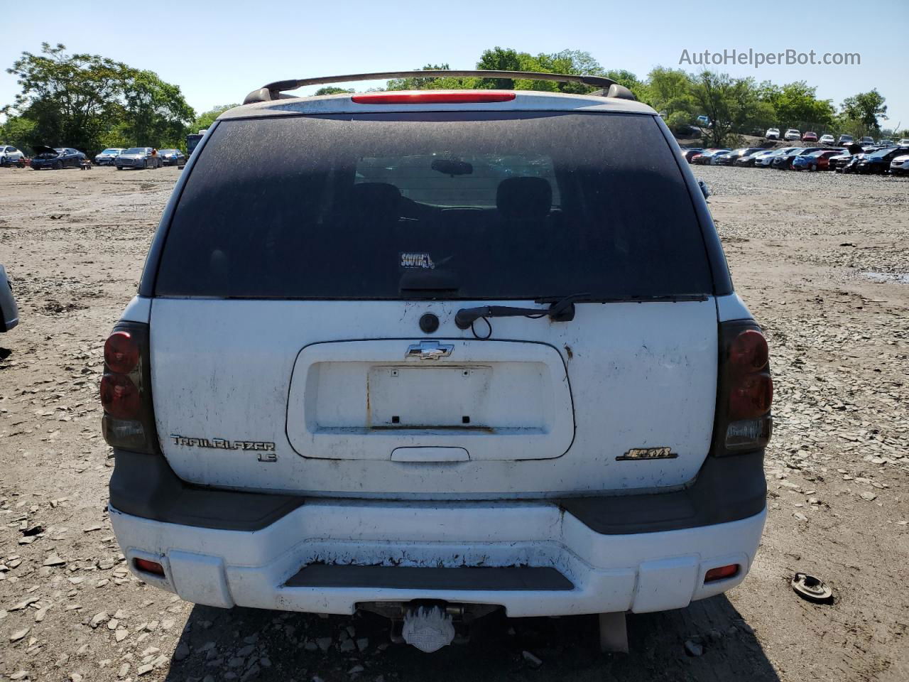 2006 Chevrolet Trailblazer Ls White vin: 1GNDT13SX62177994