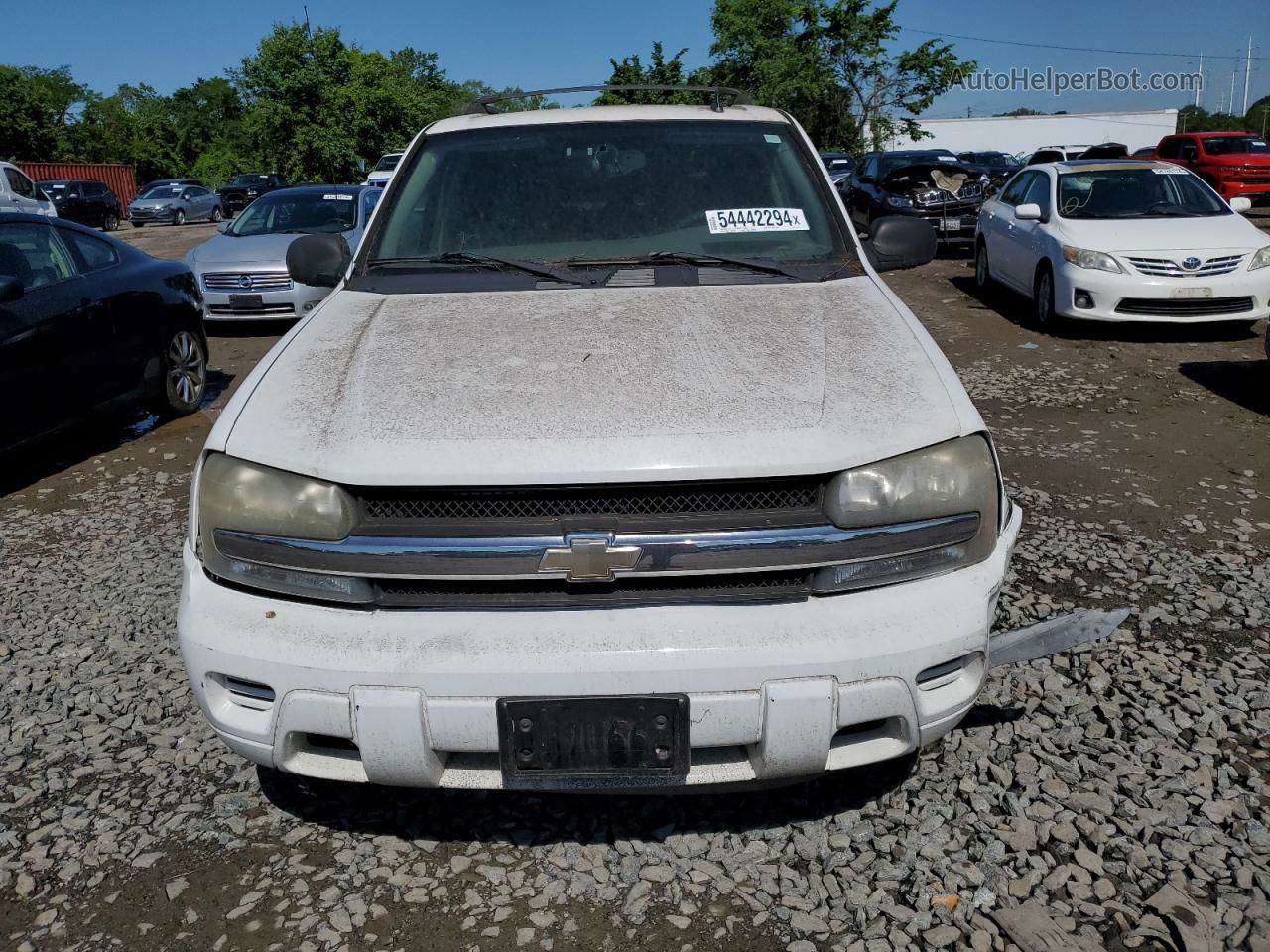 2006 Chevrolet Trailblazer Ls White vin: 1GNDT13SX62177994