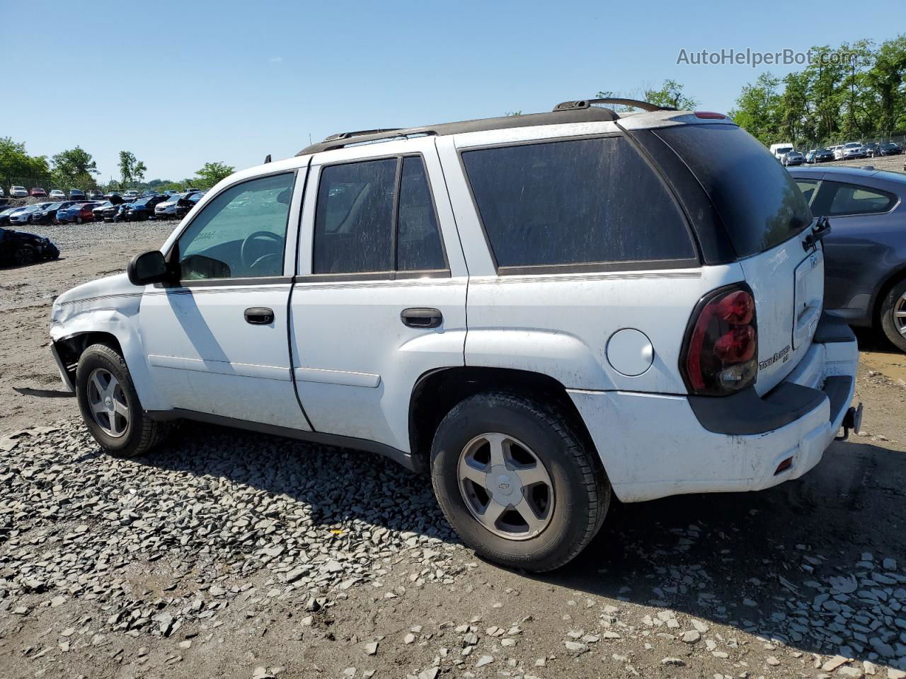 2006 Chevrolet Trailblazer Ls White vin: 1GNDT13SX62177994