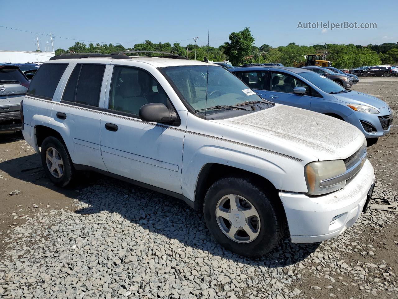 2006 Chevrolet Trailblazer Ls White vin: 1GNDT13SX62177994