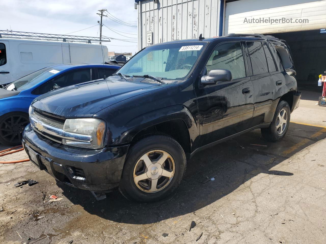 2006 Chevrolet Trailblazer Ls Black vin: 1GNDT13SX62199901