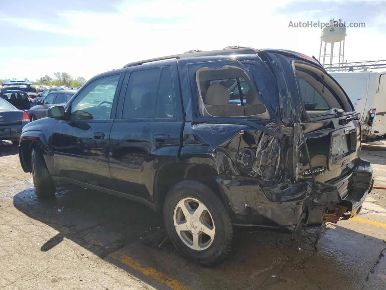 2006 Chevrolet Trailblazer Ls Black vin: 1GNDT13SX62199901