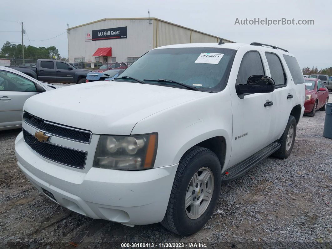 2007 Chevrolet Tahoe Ls White vin: 1GNEC13J67R151008