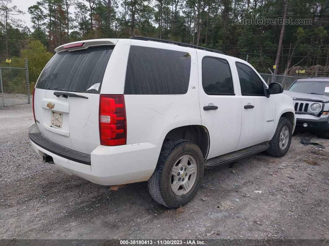 2007 Chevrolet Tahoe Ls White vin: 1GNEC13J67R151008