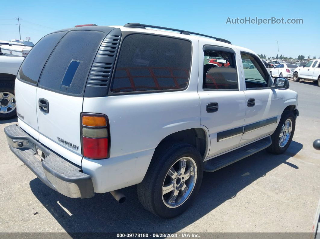 2004 Chevrolet Tahoe Ls White vin: 1GNEC13T94J127927