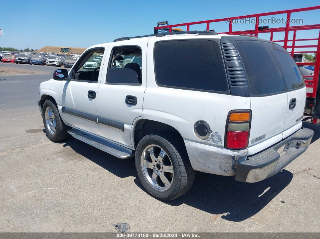 2004 Chevrolet Tahoe Ls White vin: 1GNEC13T94J127927