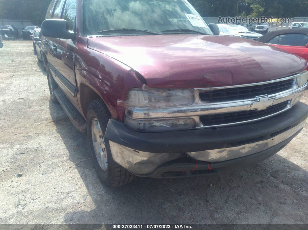 2004 Chevrolet Tahoe Ls Maroon vin: 1GNEC13V04R232200